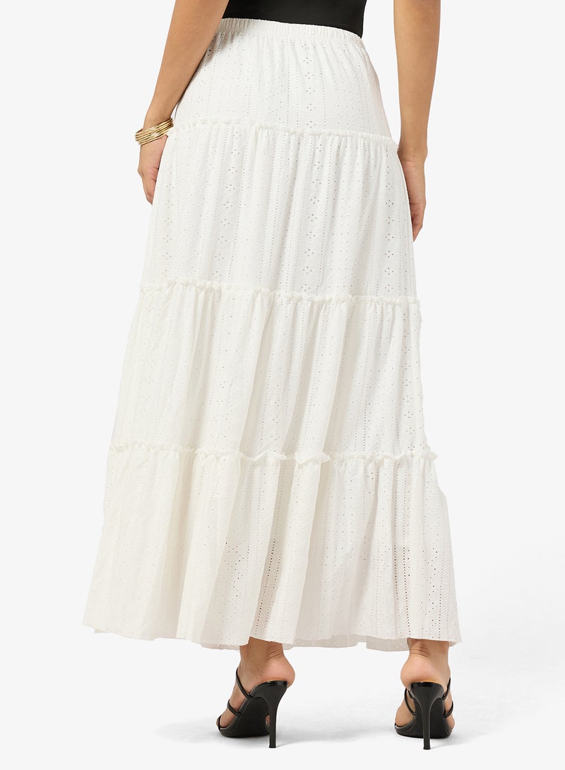 Ginger Openwork Tiered A Line Skirt - Image 2